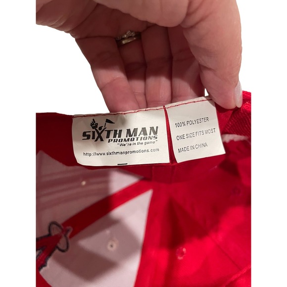 Los Angeles Angels Plaid Sixth Man Promotions Hat One Size Hook And Loop Strap - Picture 3 of 4